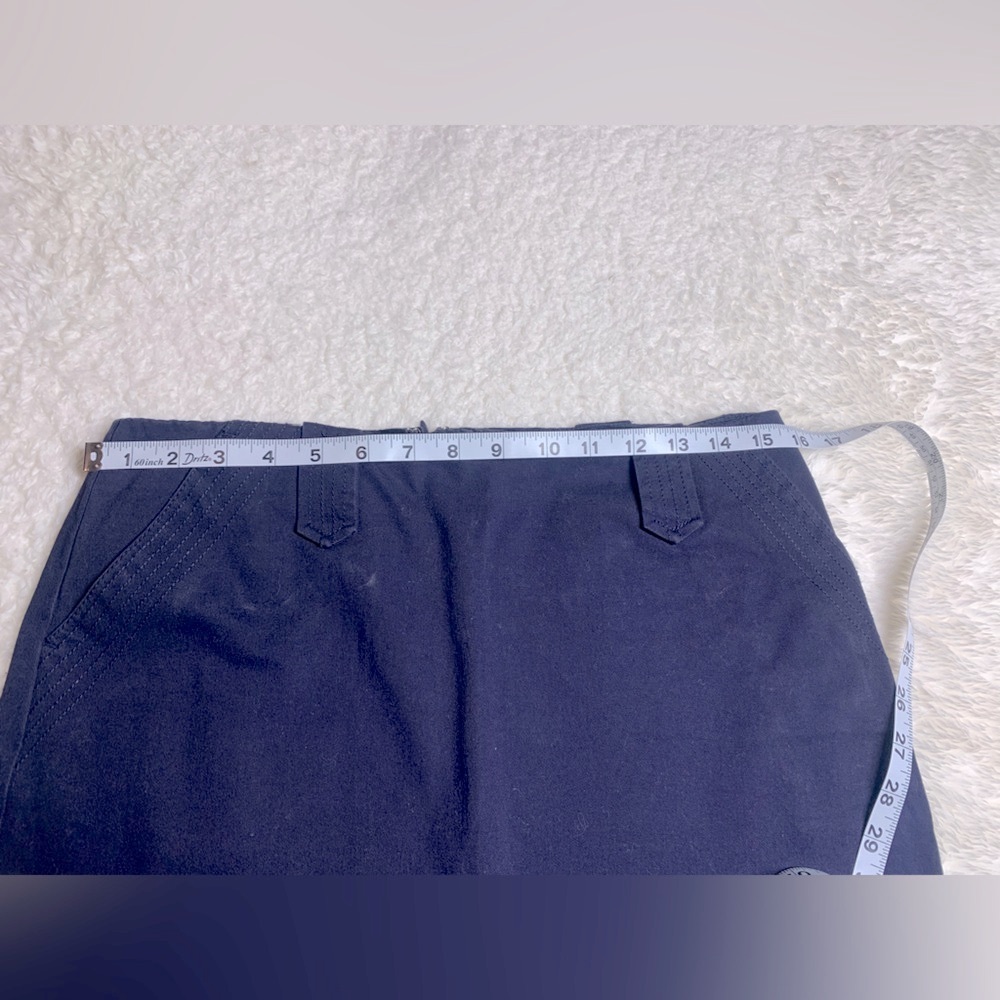 INC International Concepts Blue Mini Skirt for Work - Picture 3 of 4
